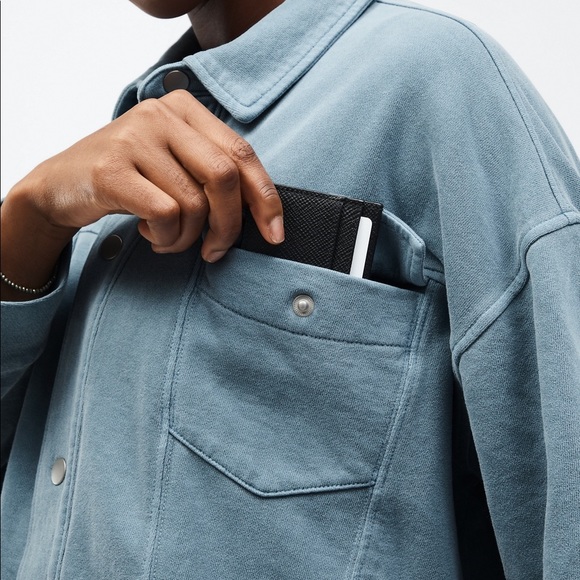 As Is Fabletics Lara oversized jersey cotton cardigan - Picture 4 of 16